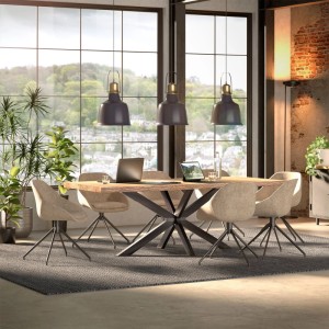 SOTECH SPIDER KD Tischgestell 1500 x 780 x 710 mm Rohstahl Klar Lackiert Pulverbeschichtet Belastbar Bis 250 kg