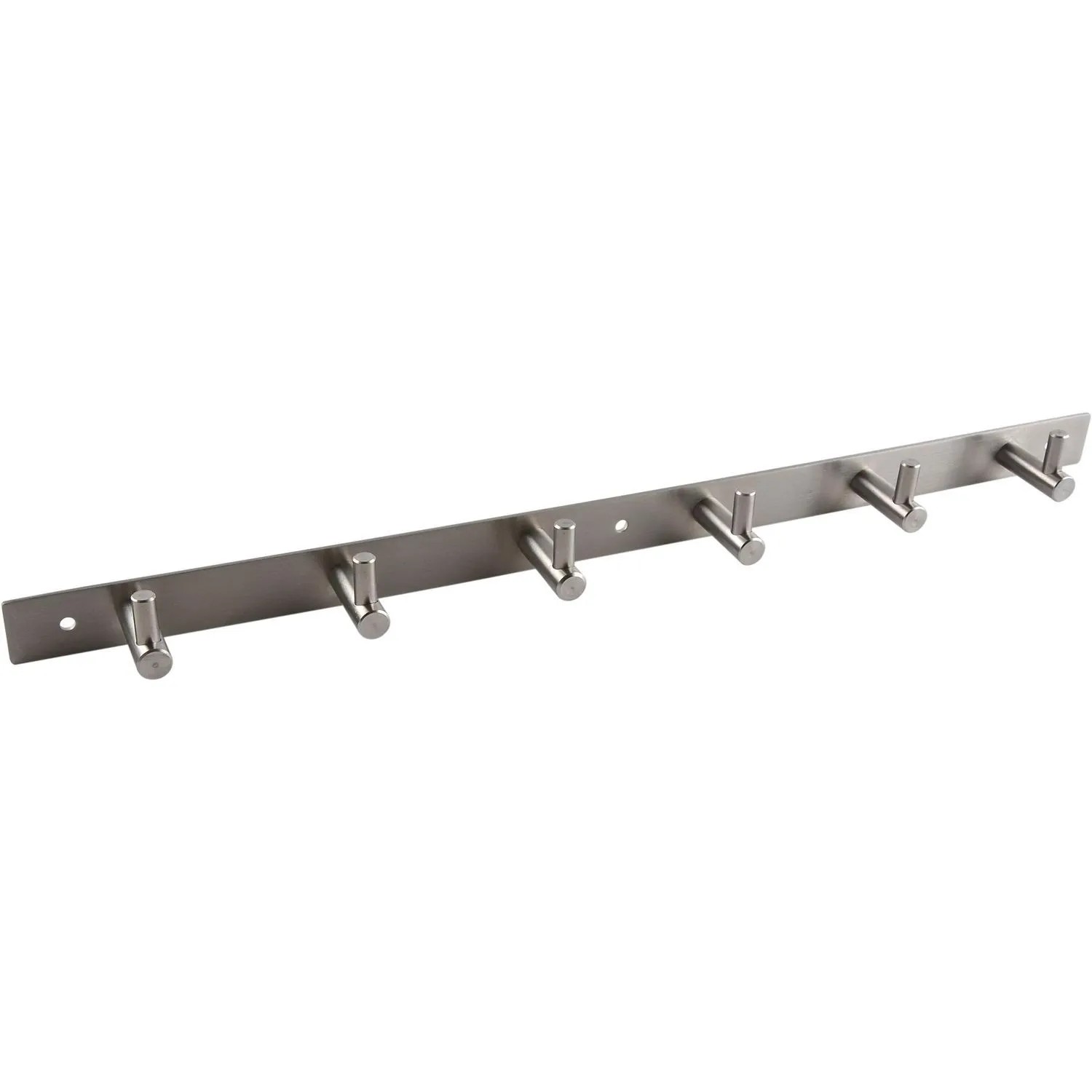 Alles im Griff Garderobenleiste Linosa mit 6 Kleiderhaken Breite 460 mm Edelstahl Gebürstet