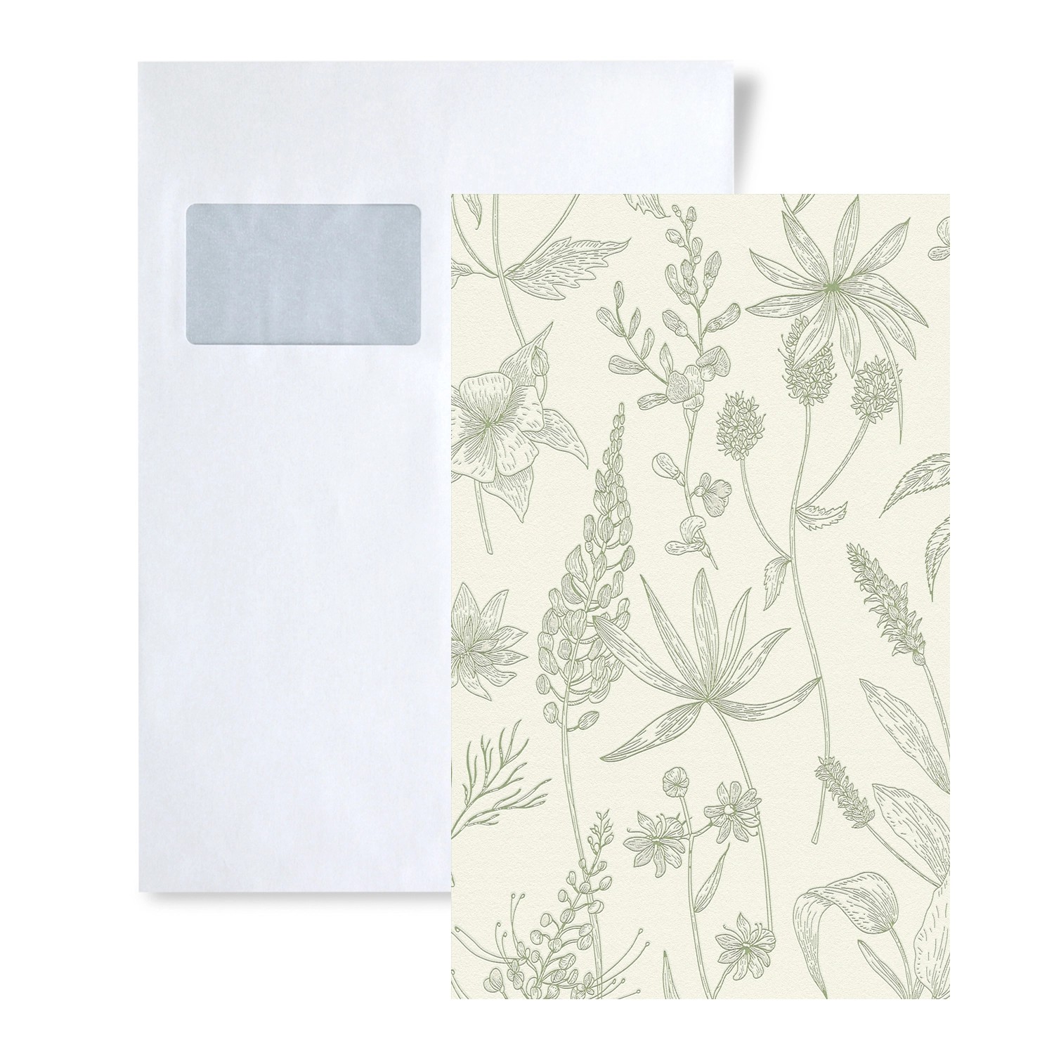 PROFHOME 1 MUSTERSTÜCK S-373635-GU DIN A4 MUSTER der Floral Tapete günstig online kaufen