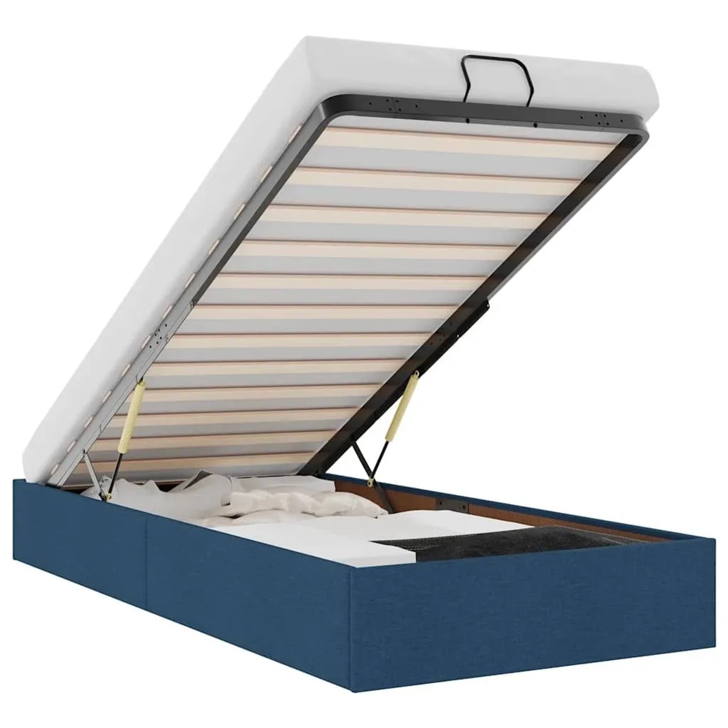 vidaXL Ottoman-Bett ohne Matratze Blau 80x200 cm Stoff 3310839