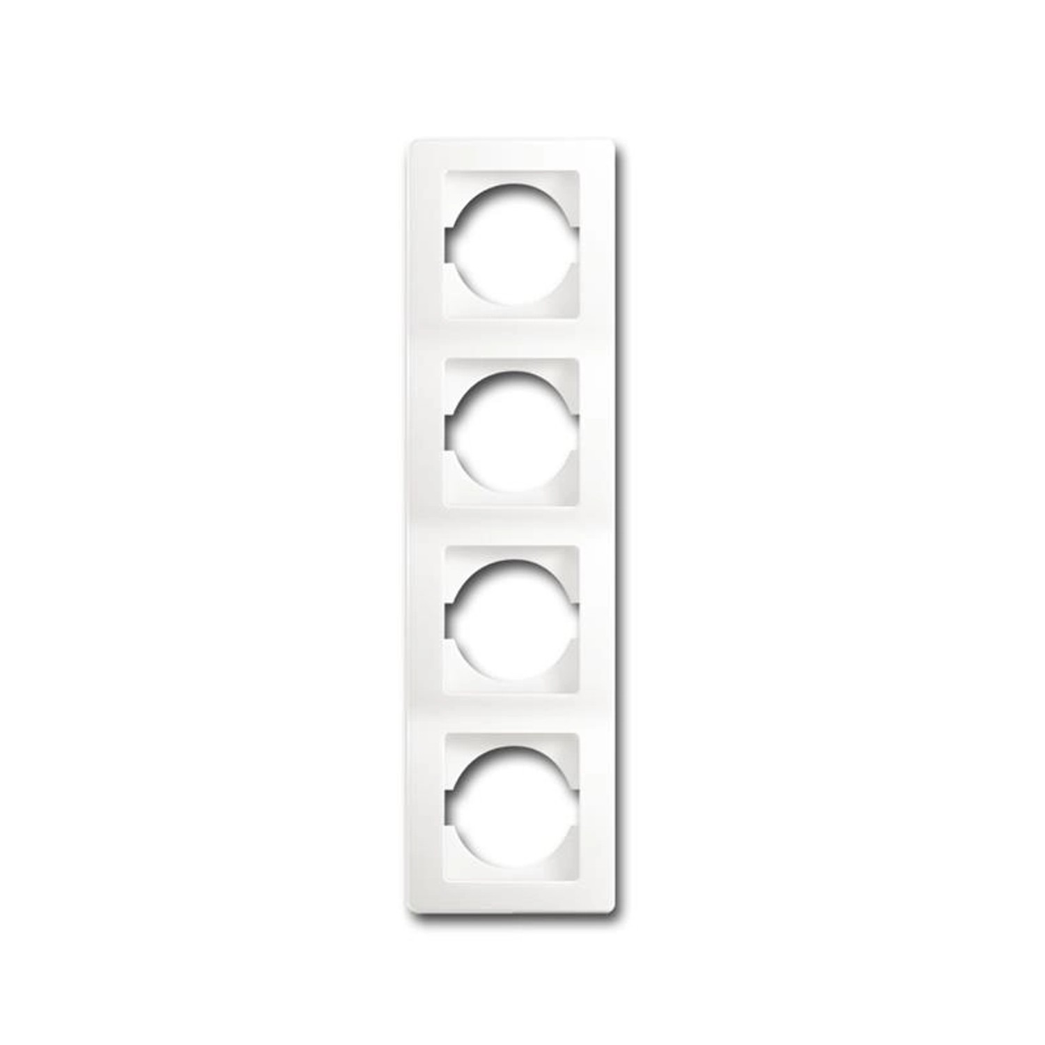 TEM EKONOMIK 4-Fach UP Rahmen Vertikal Weiß