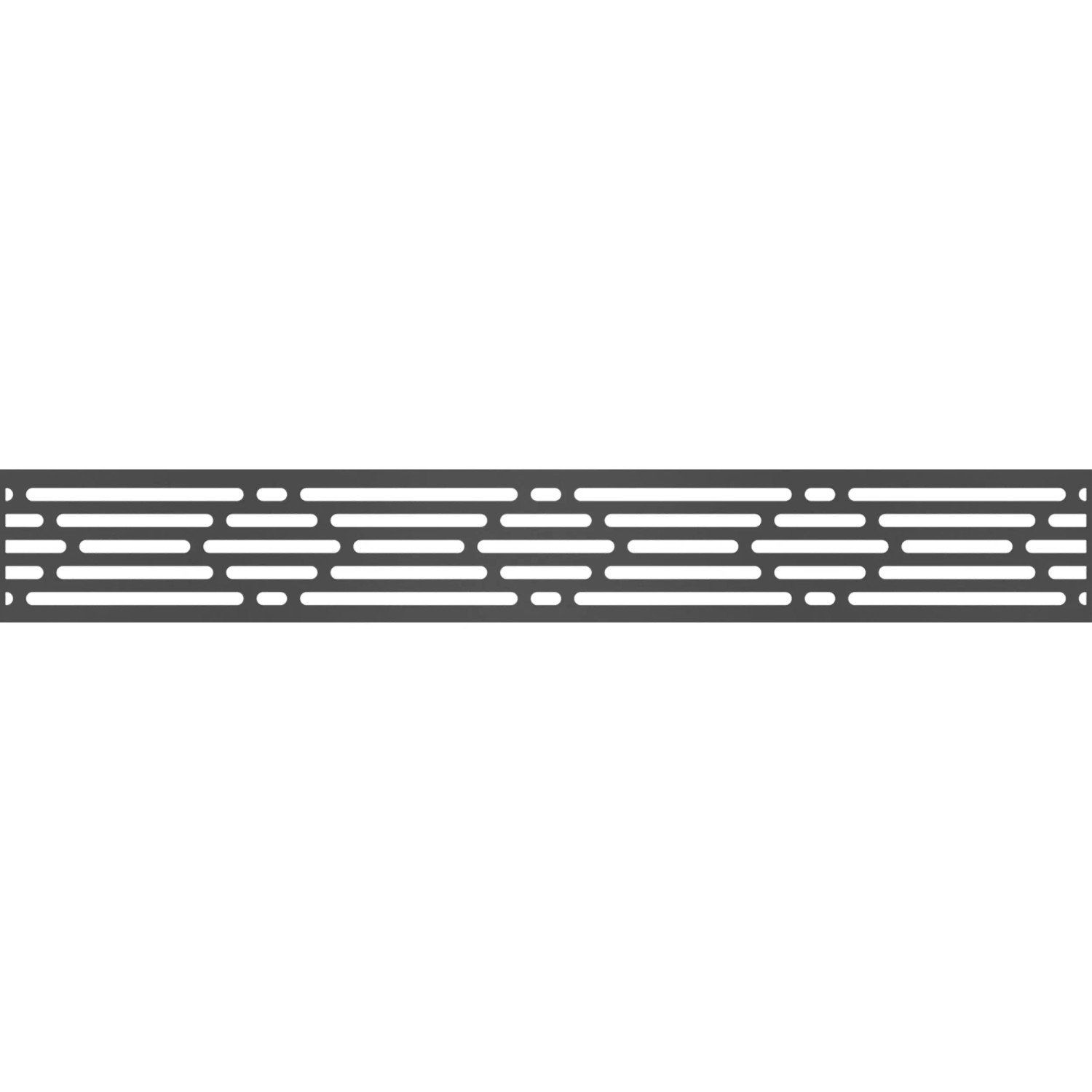 GroJa Designeinsatz Lines für Steckzaun 180 cm x 30 cm Anthrazit