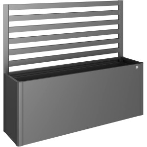 Biohort Rankgitter für Hochbeet, 200 cm, dunkelgrau-metallic. Pflanzenstütze für naturnahes Wachstum.