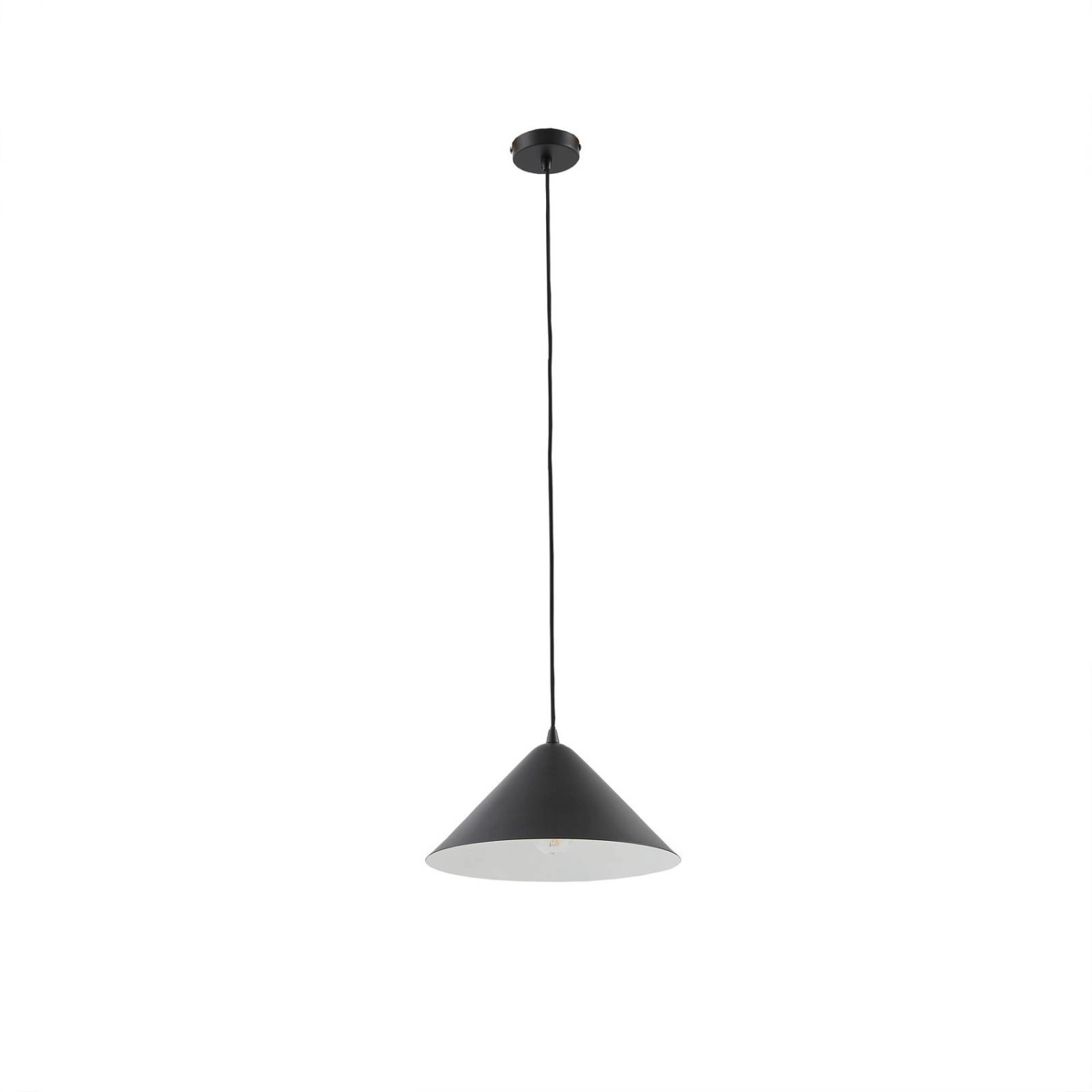Lindby Pendelleuchte Clarine 10030894 Modern in Schwarz aus Metall 1-flammi günstig online kaufen