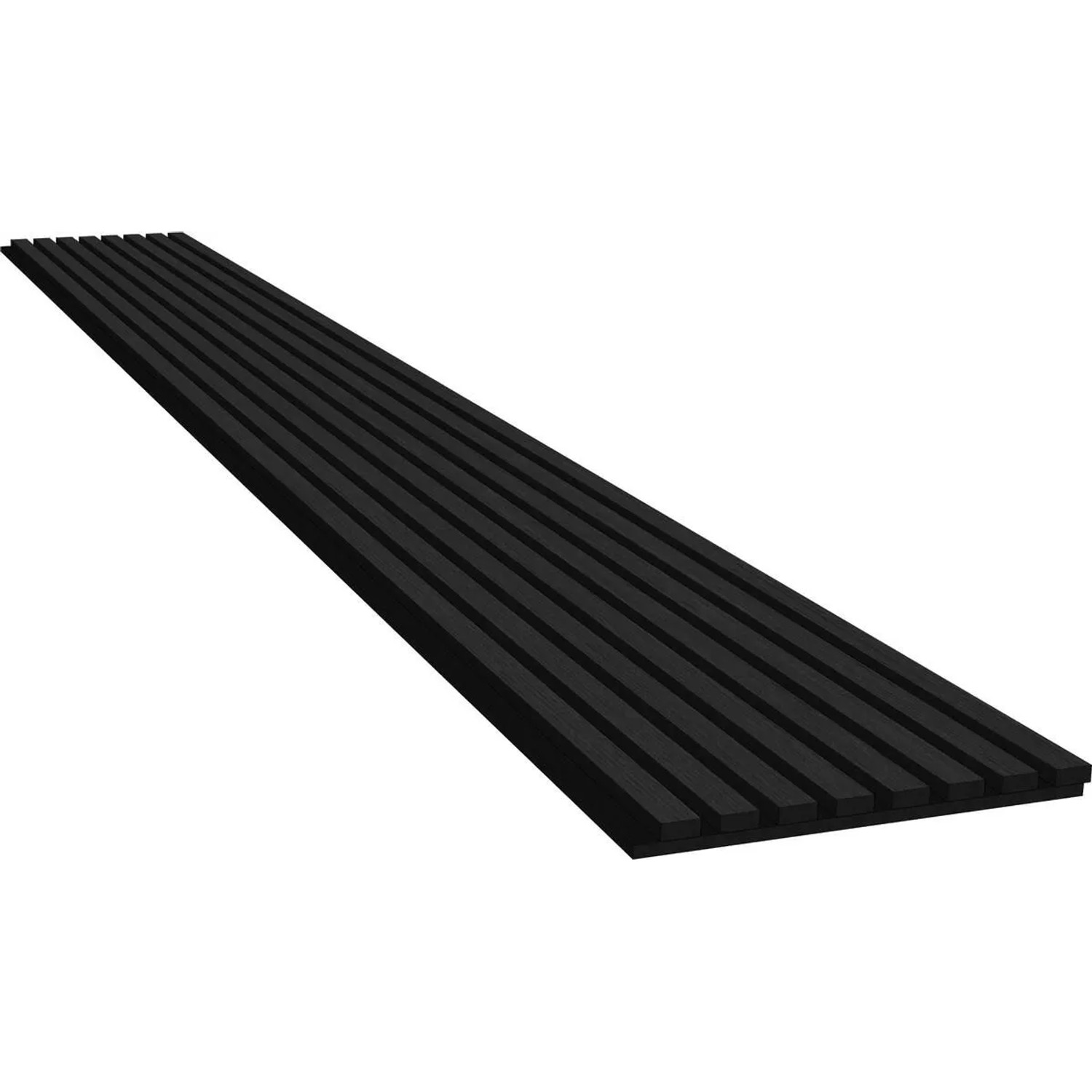 Swiss Aqua Technologies Akustikpaneel 32x260CM MDF-Lamellen Schallschutz Wandpaneel für Innenräume Schwarze Eiche