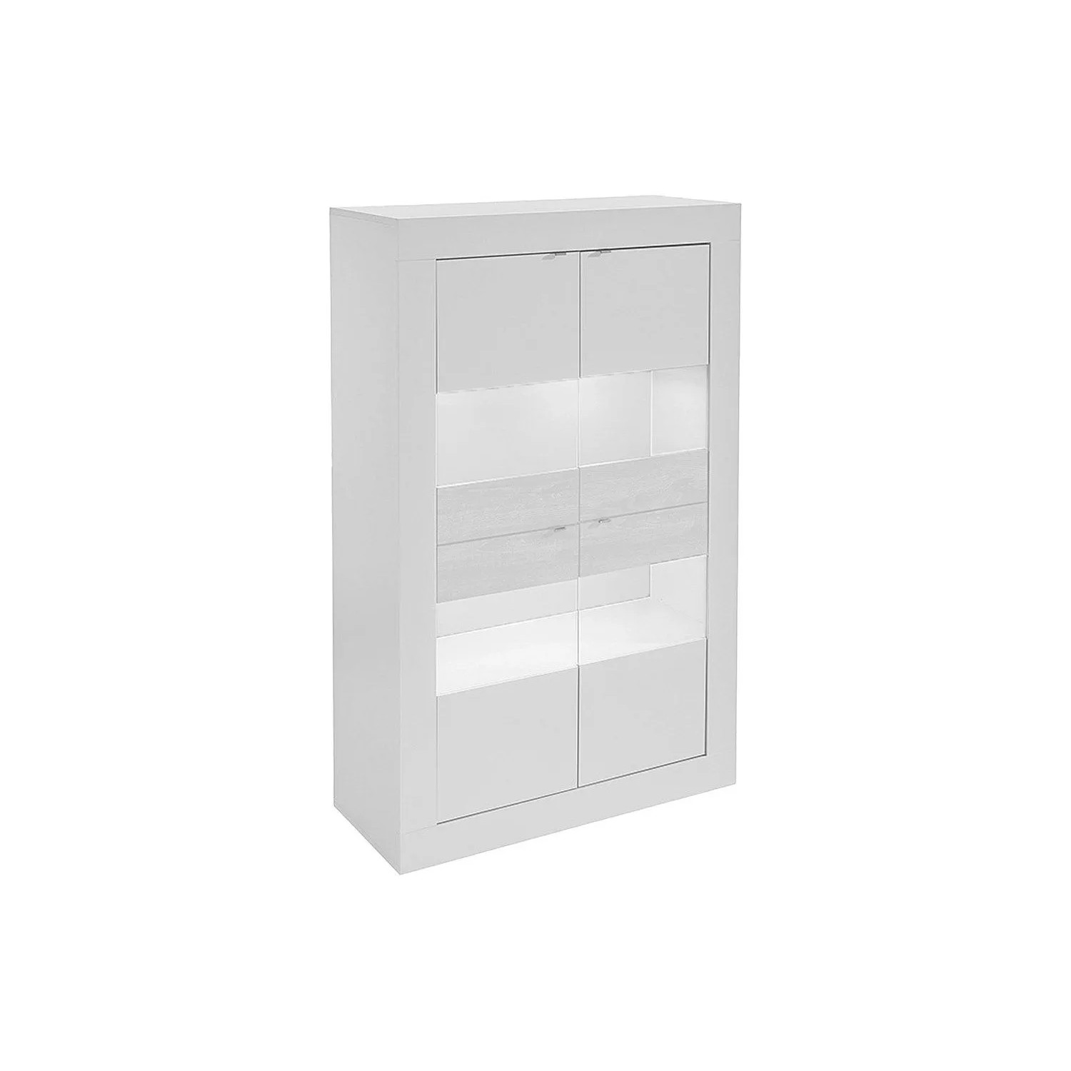 Vente-unique Vitrinenschrank Comete Weiß 102 cm