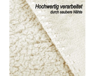 Coperta Plaid In Pile Double Face 150x200 Cm, 520 GSM, Con Renne E Fiocchi Di Neve, Morbida E Calda Per Divano E Letto