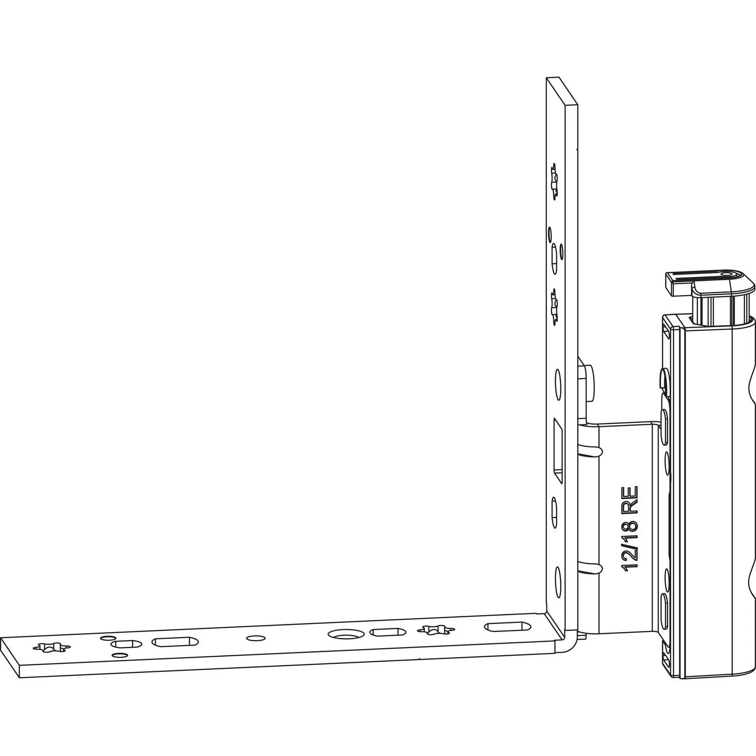 Maco Falzecklagerband Dt160 mit Üv 12/20-13mm Links Silber