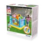 Verpackung des Up, In & Over Regenbogen Trampolins, 175x173x137 cm, für Indoor & Outdoor.