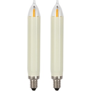 2er-Pack Saico Premium LED-Schaftkerzen für 20-flammige Lichterbögen.