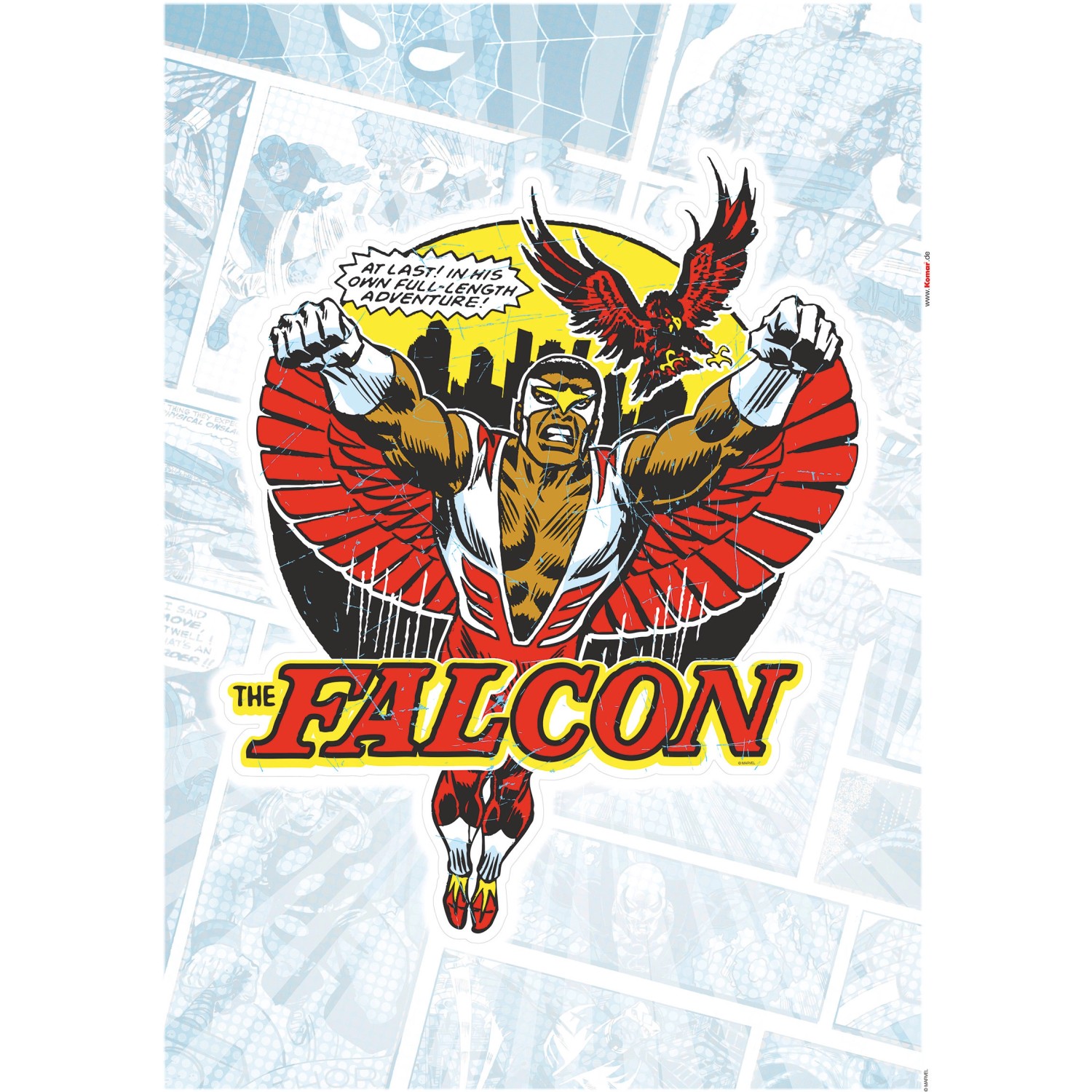 Komar Deko-Sticker Falcon Classic 50 x 70 cm gerollt