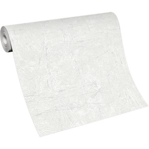 Rolle Erismann Vliestapete mit feiner Unistruktur in Weiß, 10,05 m x 0,53 m.