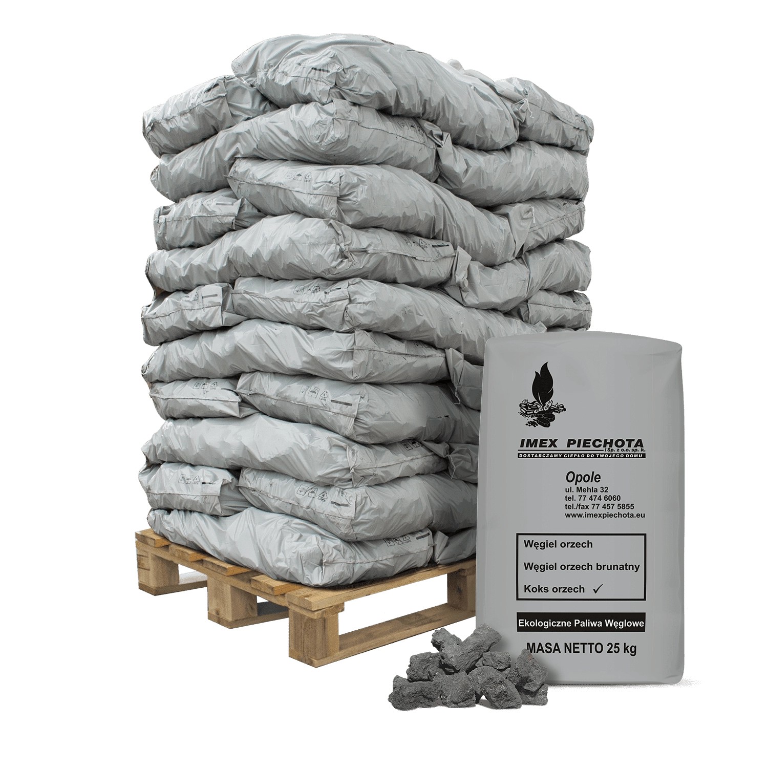 Anmag Kokskohle 20 - 40 Mm 25kg x 30 Sack 750kg Palette günstig online kaufen