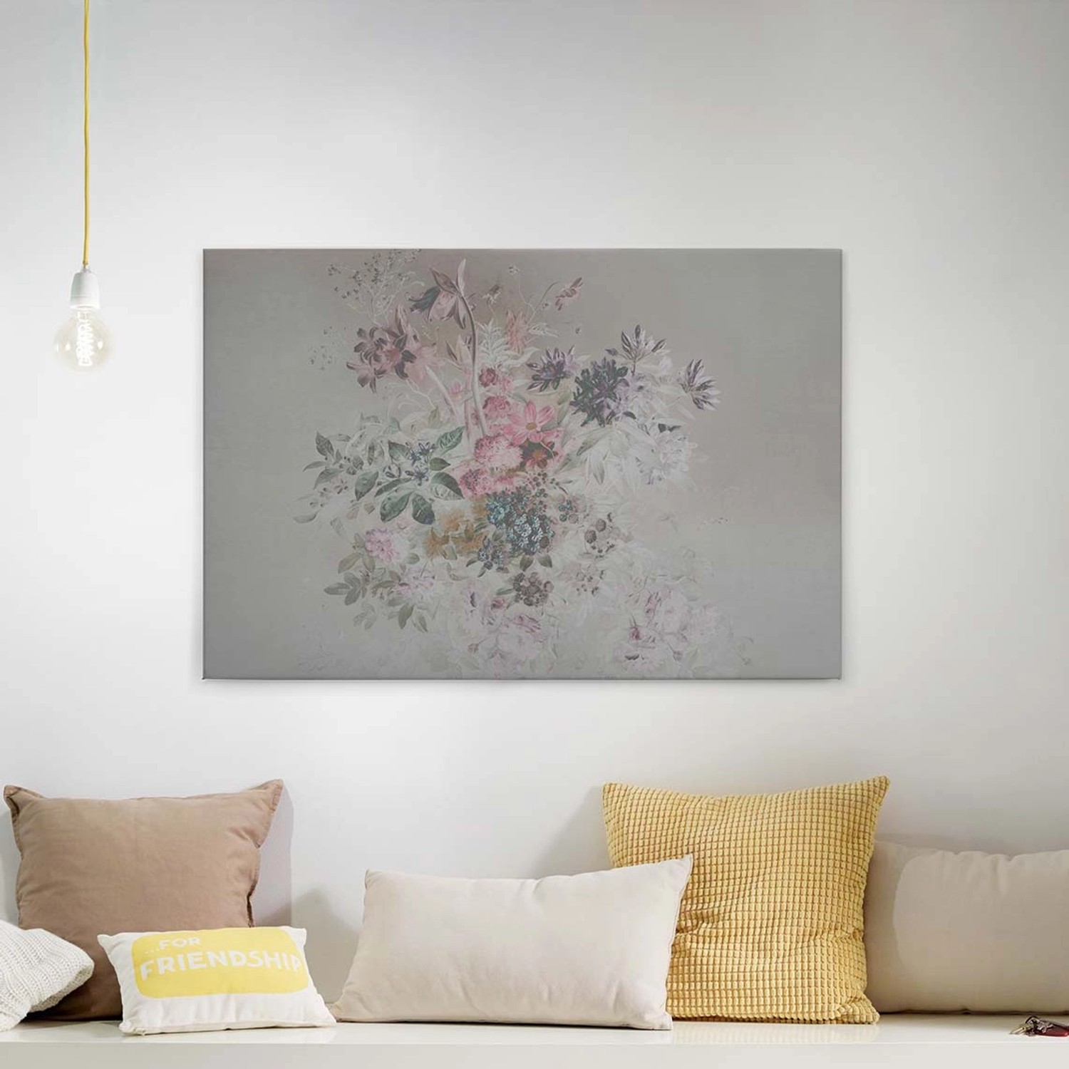 A.S. Création Leinwandbild "bouquet pastel", Kunst-Blumen-Kinder, (1 St.), günstig online kaufen