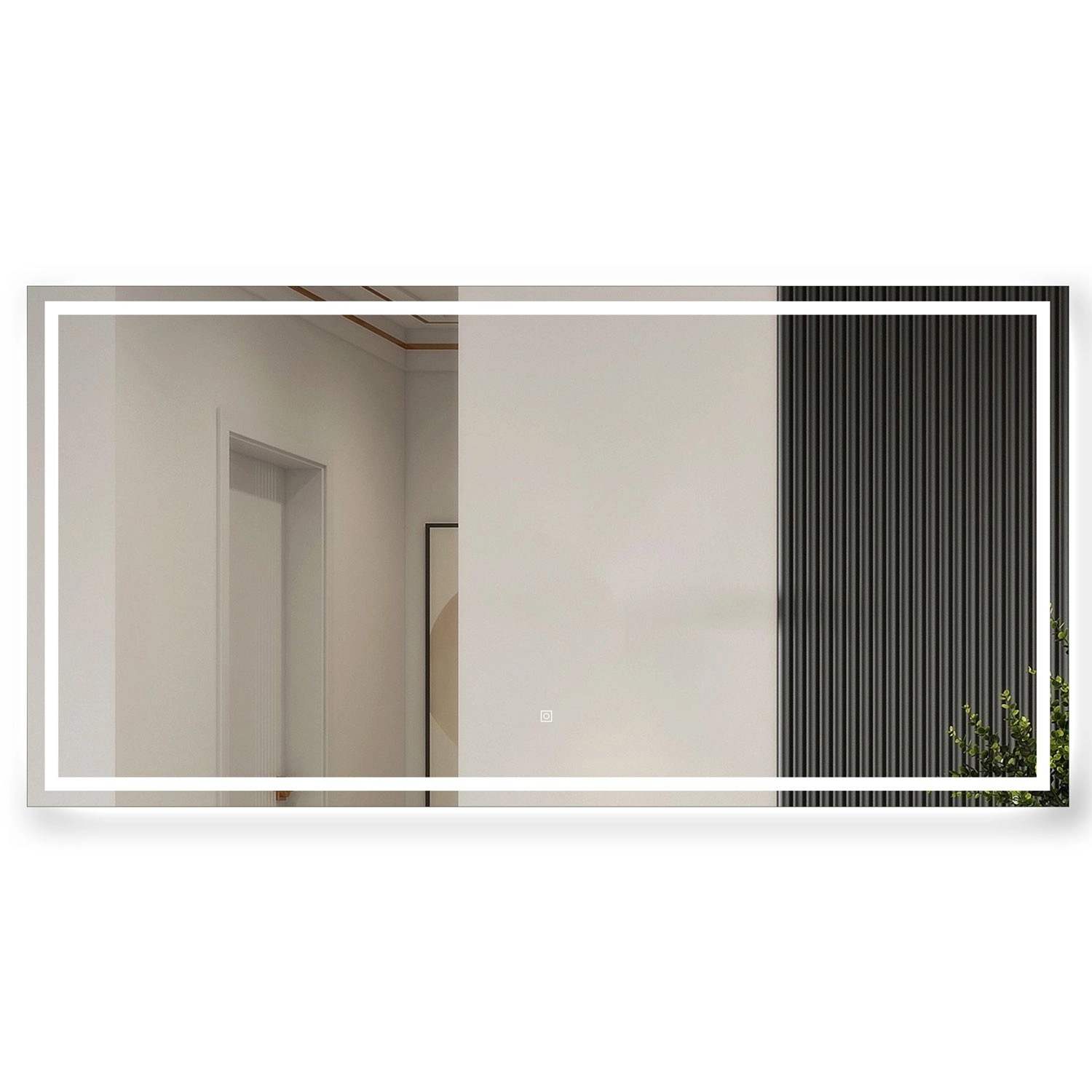 Aica Sanitär Spiegel 160x80 cm Badspiegel mit LED Beleuchtung Drei Lichtfar günstig online kaufen