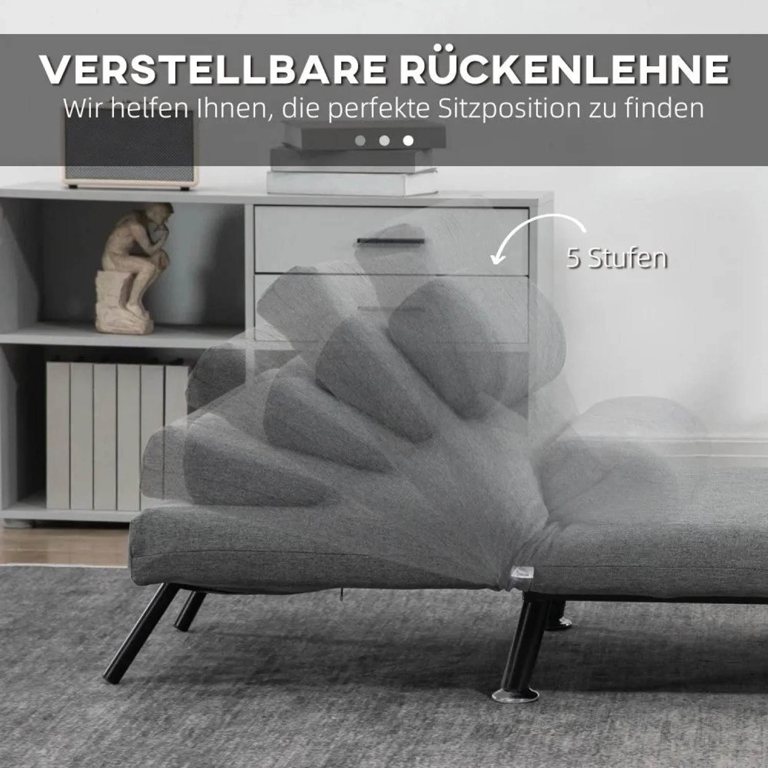 HOMCOM Schlafsessel klappbar Liegefläche 180 x 75 x 25 cm kaufen bei OBI