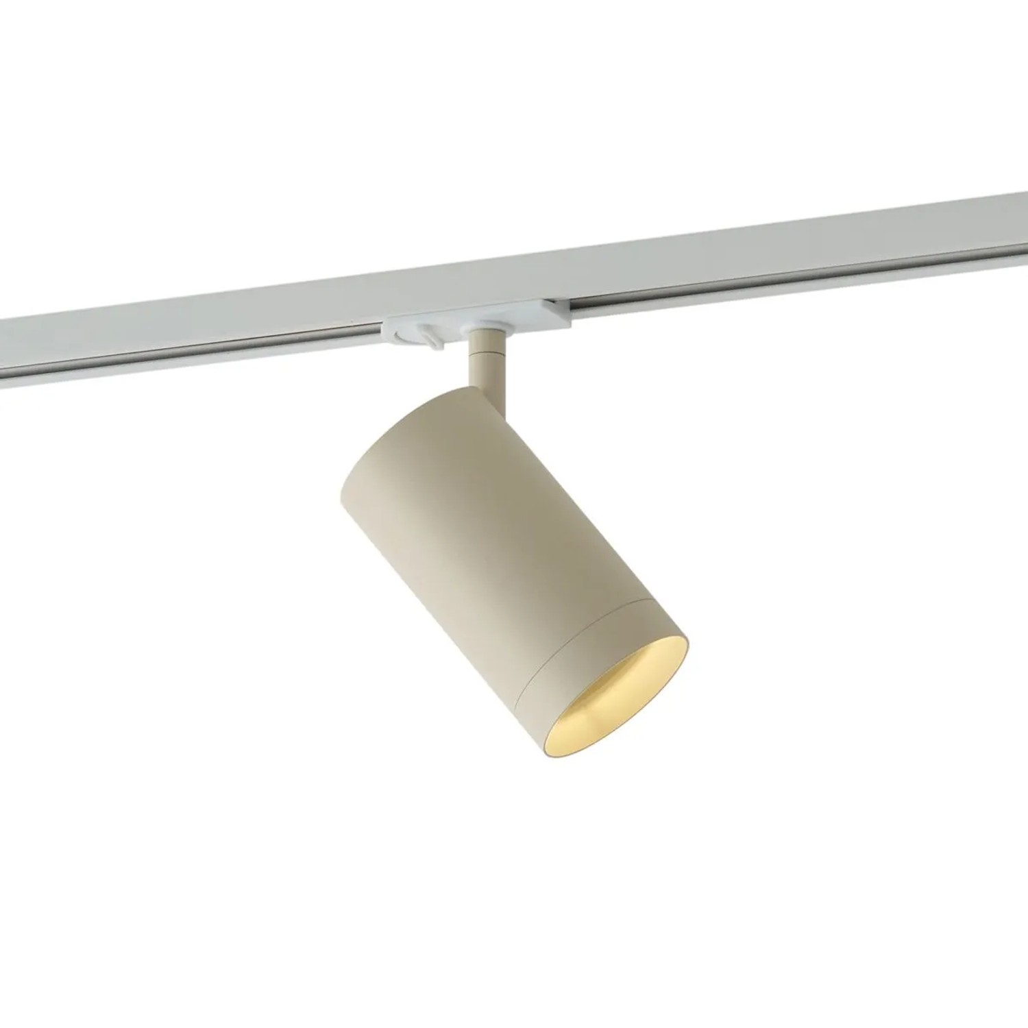 QAZQA Moderner Beiger Strahler für 1 Phasen Schienensystem GU10 70mm Iconic Jeana Luxe
