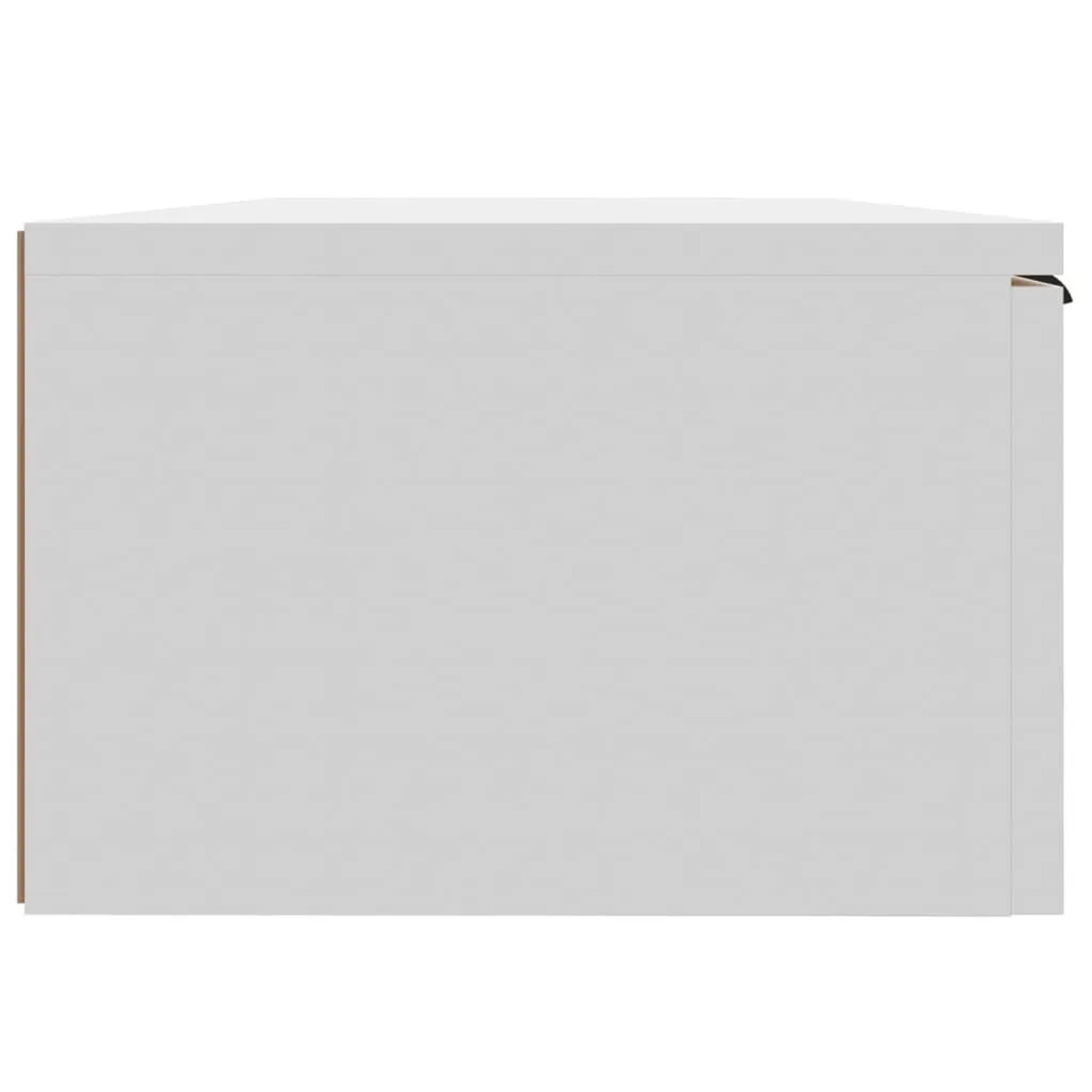 Weißer vidaXL Wandschrank aus Holzwerkstoff, 68x30x20 cm. Rechteckiger Wohnzimmerschrank.