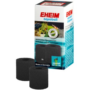 Eheim Aquarium-Kohlepatrone für Aquaball Filter 60/180/Biopower, 2er-Pack.