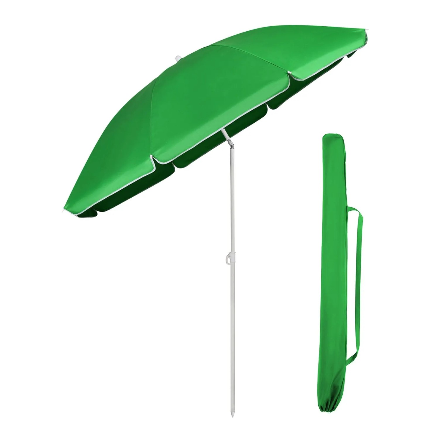 Sekey Sonnenschirm 180 cm Balkonschirm Rund Strandschirm Sonnenschirm mit Schutzhülle