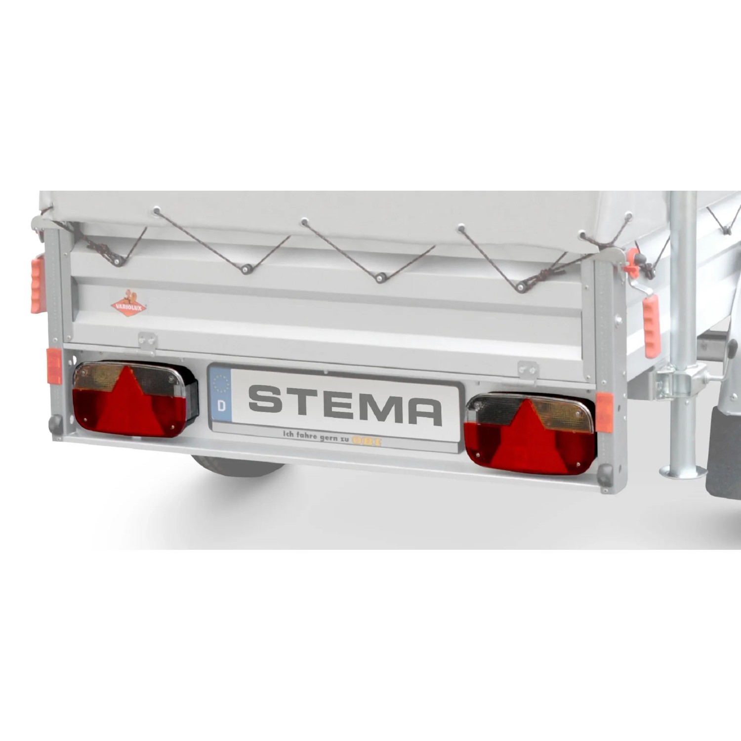 Stema Leuchtenglas Multipoint III für Autoanhänger, rechts und links montierbar.