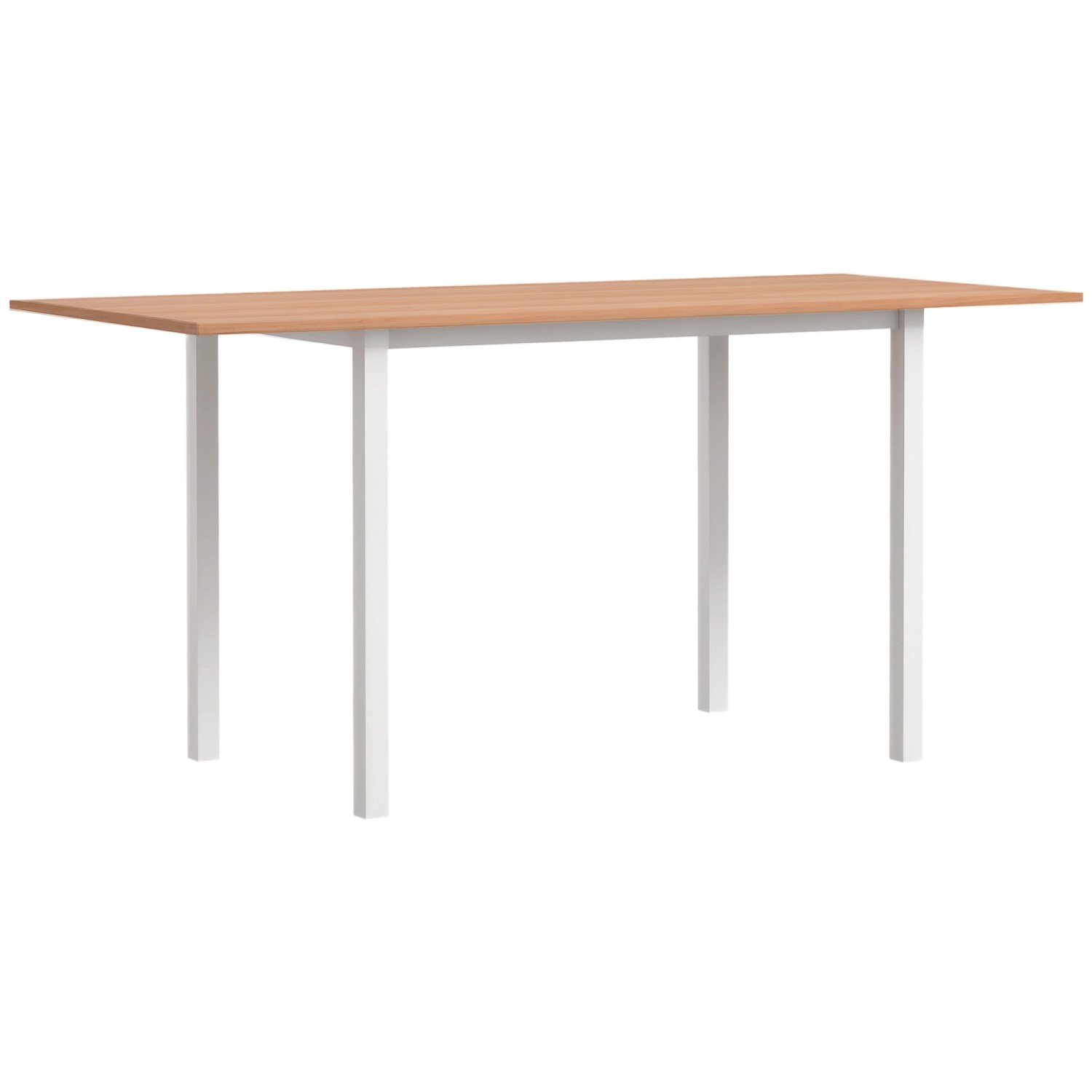HOMCOM Esstisch Erweiterbar für 6 Personen Stahl Braun 110-160 x 70 x 76 cm günstig online kaufen