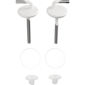 Duravit Scharnierpaar für WC-Sitze Darling/Duraplus, weiß. Zubehör für Toilettensitze.