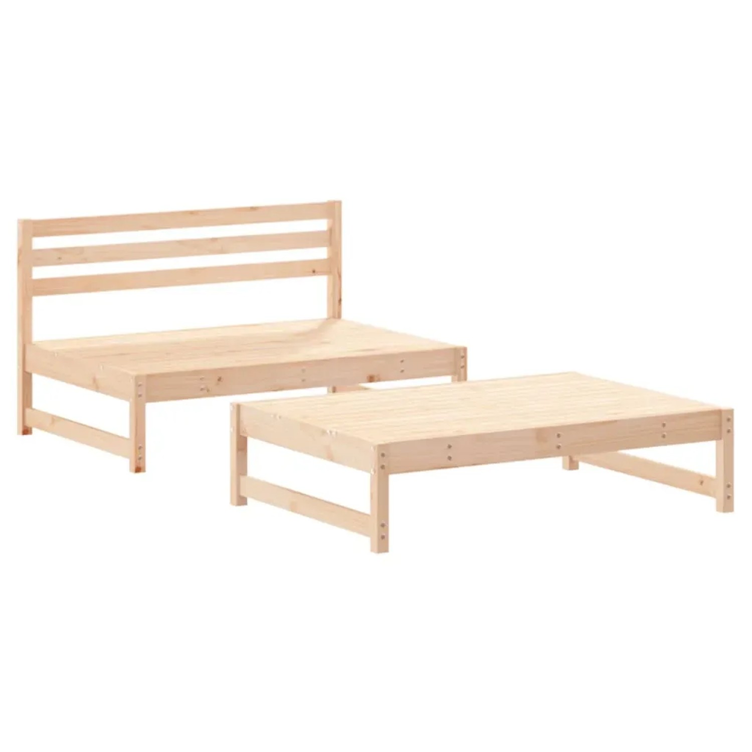 vidaXL 2-Tlg Garten-Lounge-Set Massivholz Kiefer 3186585 günstig online kaufen