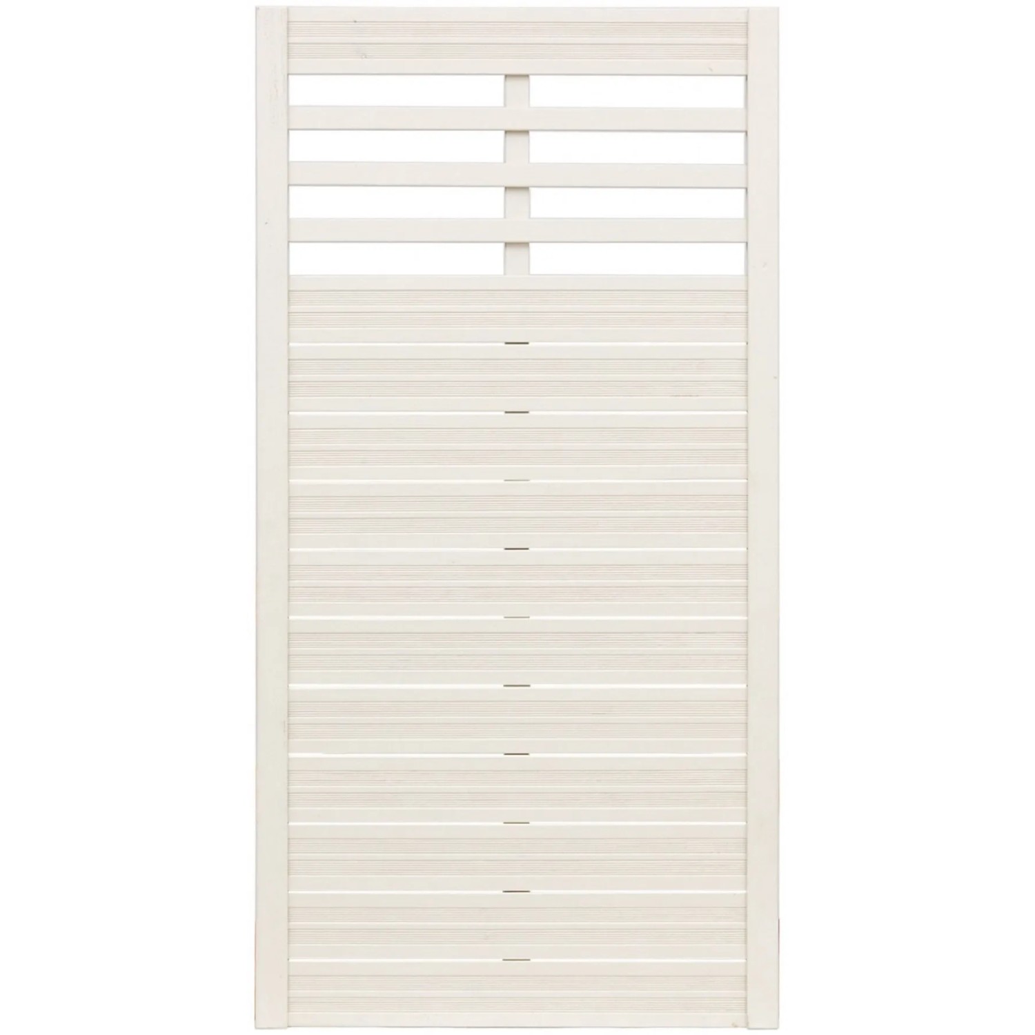 Lackiertes Sichtschutzzaun-Element Soho Cream, 180x90cm, für moderne Gartengestaltung.