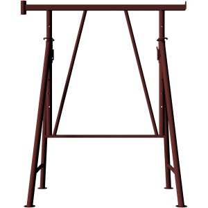 Brauner Schake Faltgerüstbock Compact S, 1,2 m x 1,95 m, verstellbar und robust für Bauarbeiten.