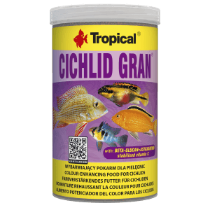 Tropical Fischfutter Granulate Cichlid Gran 1.000ml für Cichliden, farbverstärkend.