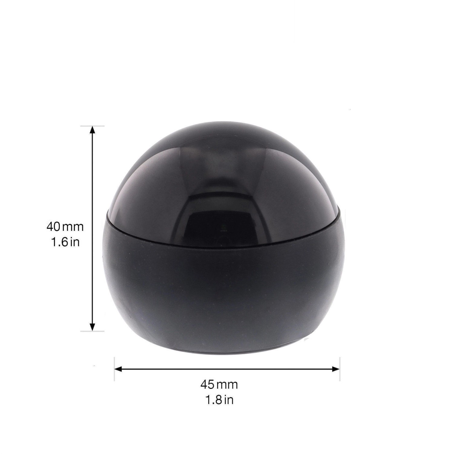 Wagner Bodentürstopper Kleben Black Deluxe, Ø 45 mm, schwarz. Türstopper aus Kunststoff mit Klavierlack-Optik.