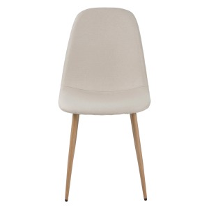 Albatros Esszimmerstuhl FANO 4er Set, beige Stoffbespannung, Holzbeine.