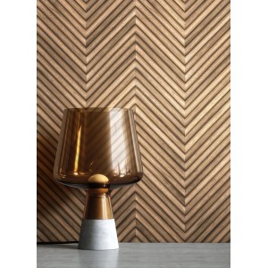 Newroom Vliestapete Yasha Brown Holz Modern FSC®