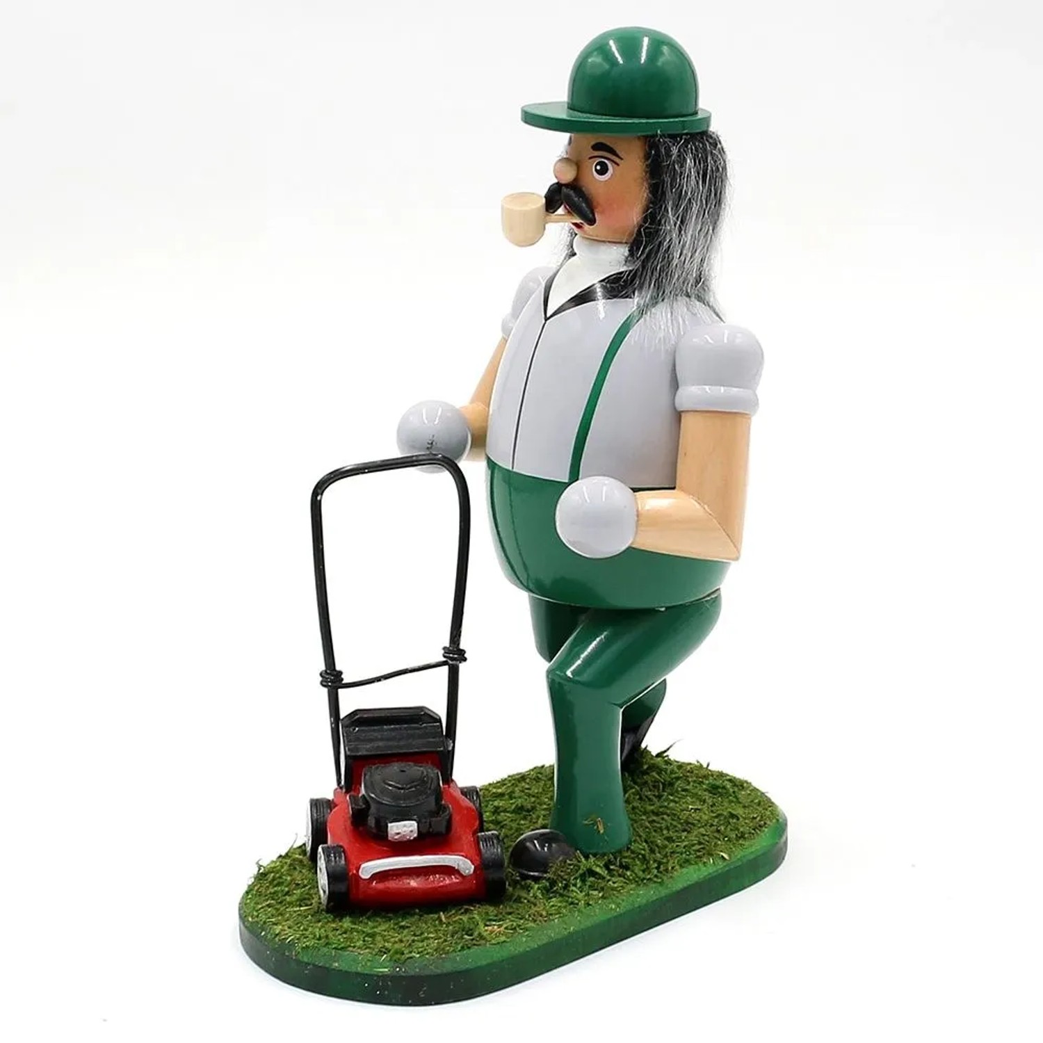 Dekohelden24 Räuchermann Handwerker Räucherfigur Weihnachtsräucherfigur Räuchergefäß Gartenarbeiter Landschaftsgärtner Geschenk L/B/H 15 x 10 x 19 cm_4