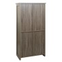 MCW Schrank K75, naturfarbene Schubladenkommode mit Schiebetür und 8 Fächern.