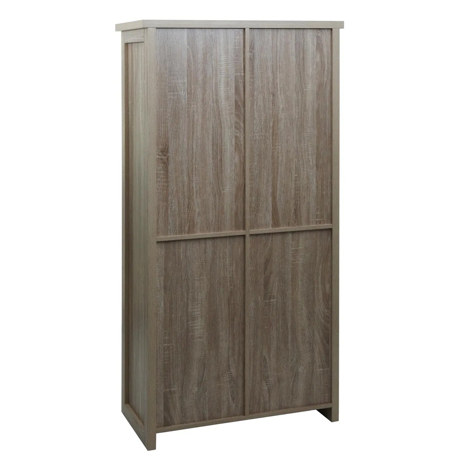 MCW Schrank K75, naturfarbene Schubladenkommode mit Schiebetür und 8 Fächern.