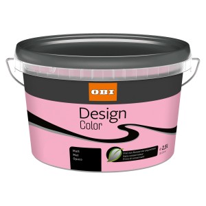 OBI Design Color Princess, matte, rosa Innenfarbe im 2,5 l Eimer.