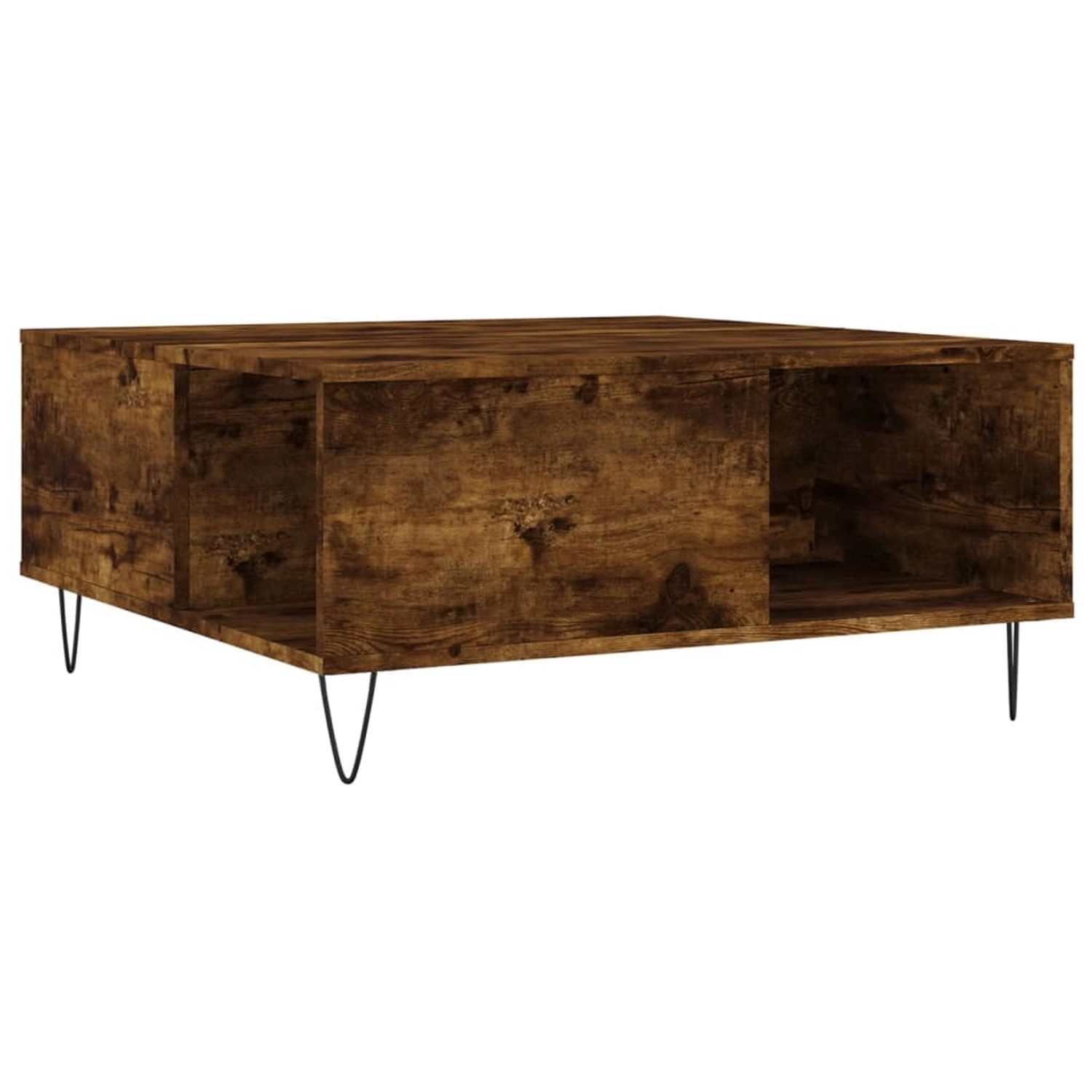vidaXL Couchtisch Räuchereiche 80x80x36,5 cm Holzwerkstoff 830785 günstig online kaufen