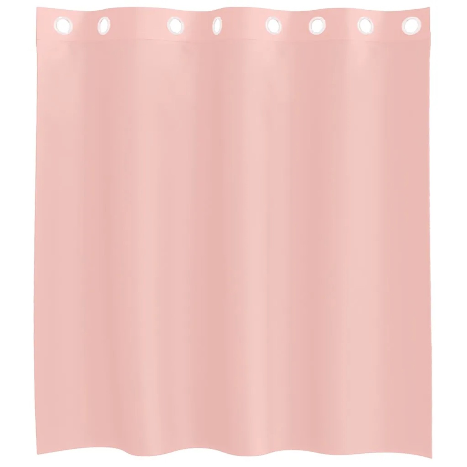 Rosa Voile Vorhang mit Ösen, 140x140 cm. Halbtransparenter Fenstervorhang aus Polyester.