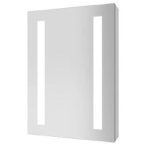 Aquabatos Badspiegelschrank mit Beleuchtung 50 x 70 cm LED Spiegelschrank Badschrank Wandschrank mit Steckdose Kaltweiß