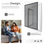 Tectake Fliegengitter Mit Aluminiumrahmen  Für Fenster  Zuschneidbar Wetter  und Uv Beständig 80 x 100 cm 1 x 80 x 100 cm Anthrazit_4