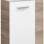 Fackelmann Waschbeckenunterschrank SBC Steinesche, 44 cm breit, mit weißer Tür und Griff.