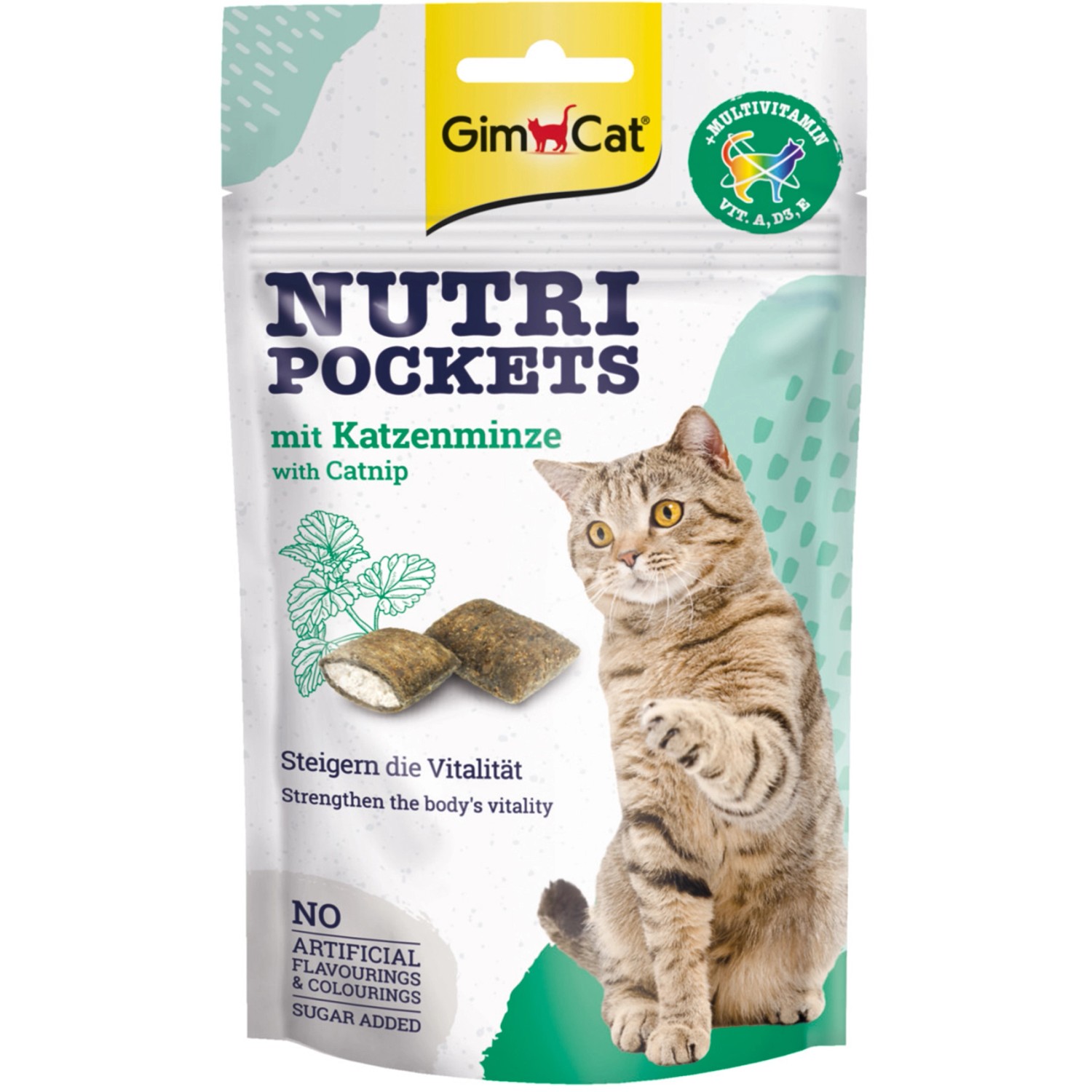 GimCat Katzen-Snack Nutri Pockets mit Katzenminze 60 g