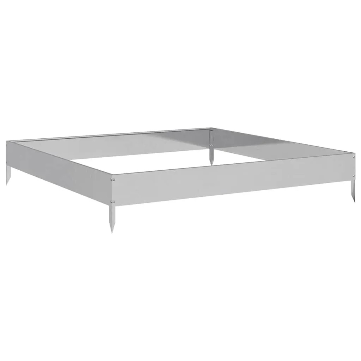 vidaXL Hochbeet 100x100x18,5 cm Verzinkter Stahl 851015