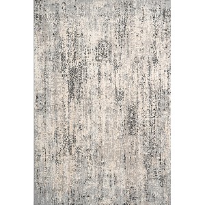 Grauer Kurzflorteppich Salsa mit abstraktem Muster, 160x230 cm.