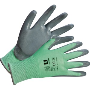 LUX Tankhandschuhe Größe 8, Arbeitshandschuhe mit Nitrilbeschichtung für optimalen Schutz.
