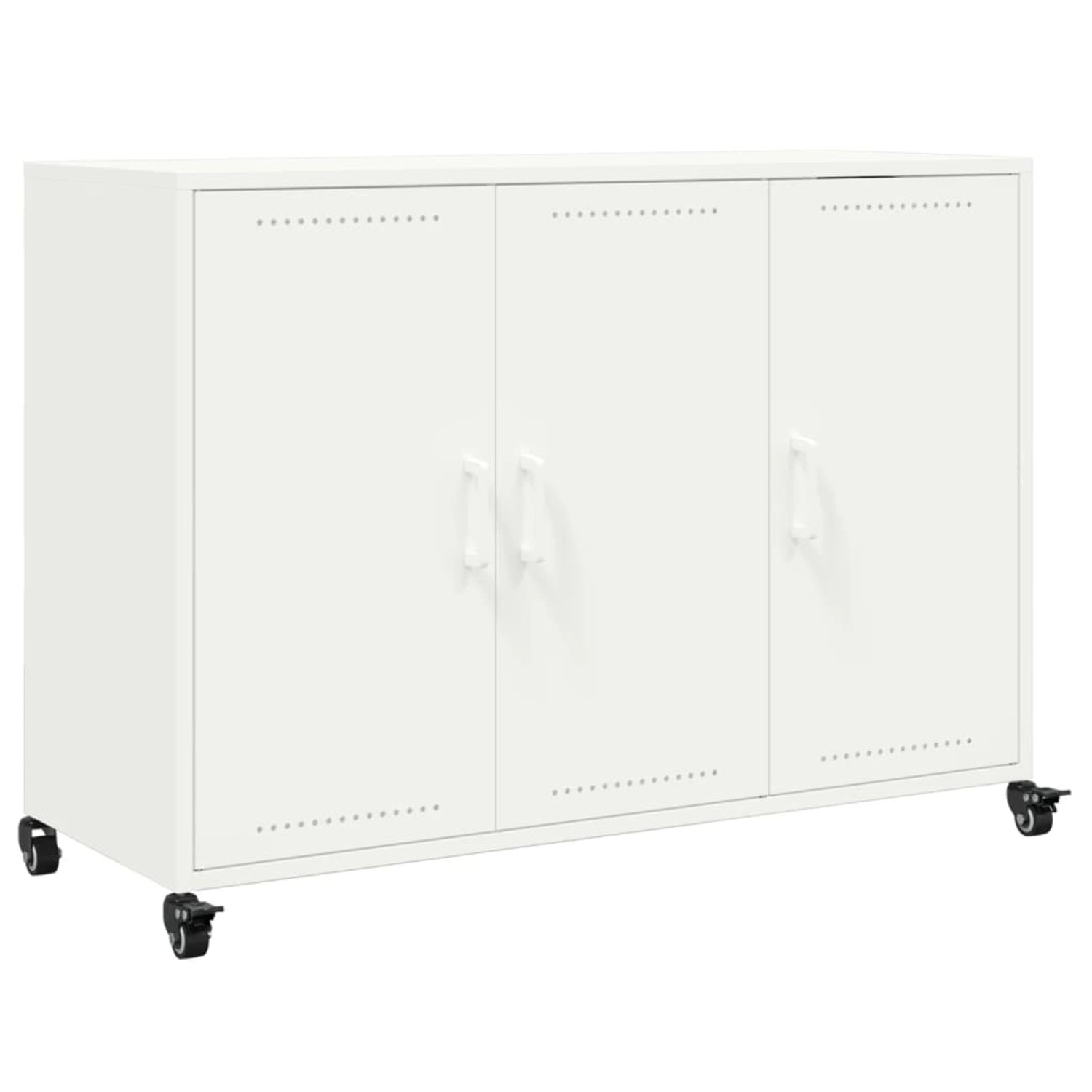 vidaXL Sideboard Weiß 100,5x39x72 cm Stahl 846685 günstig online kaufen
