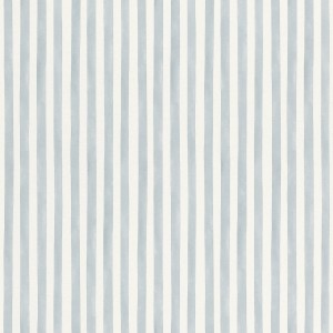 Rasch Vliestapete Bambino XIX 252743 mit hellblauen Streifen für Kinderzimmer.