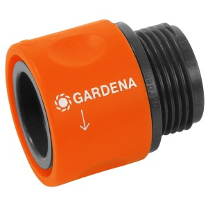 Gardena Übergangsstück 26,5 mm (3/4'') für Gartenschläuche, orange/schwarz.